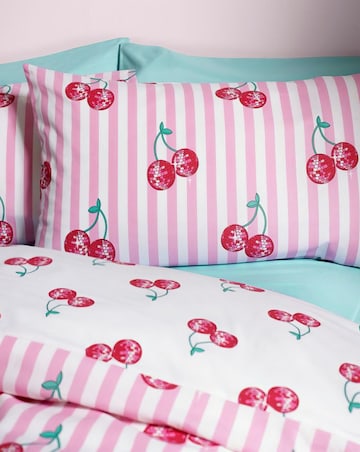 Catherine Lansfield Disco Cherries Duvet Set