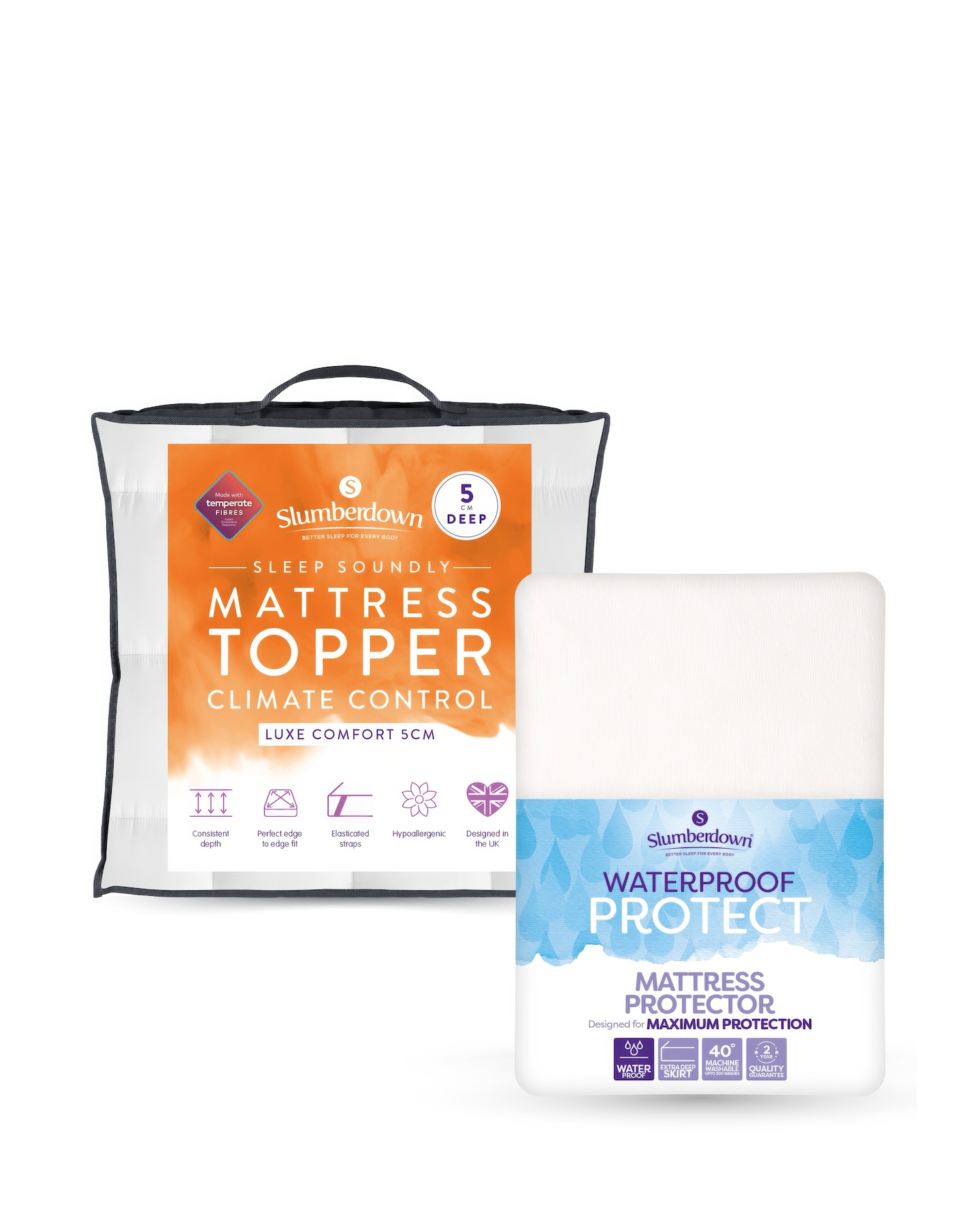 Slumberdown Mattress Topper+Protector