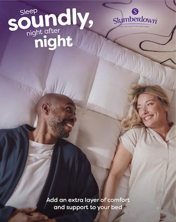 Slumberdown Sleep Soundly 5cm Mattress Topper + Waterproof Mattress Protector