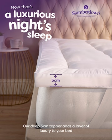 Slumberdown Sleep Soundly 5cm Mattress Topper + Waterproof Mattress Protector