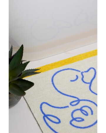 My Mat Linear Ducks Printed Nylon Bathmat