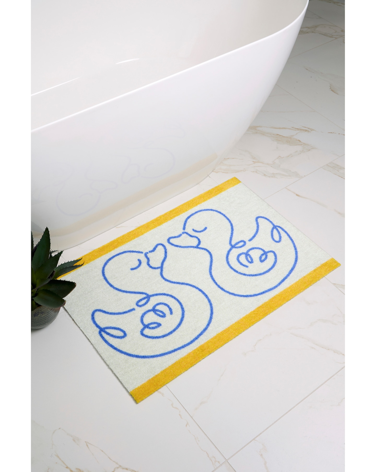 New In - My Mat Linear Ducks Printed Bathmat