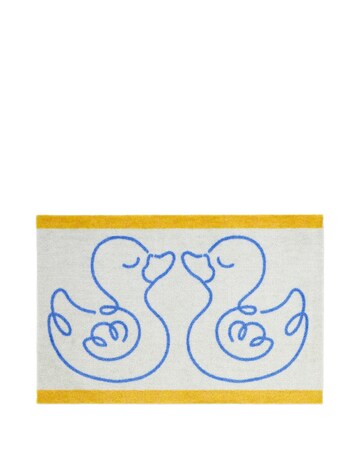 My Mat Linear Ducks Printed Nylon Bathmat