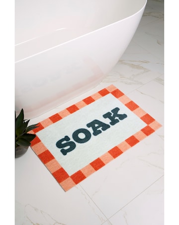 My Mat Bright Soak Printed Nylon Bathmat