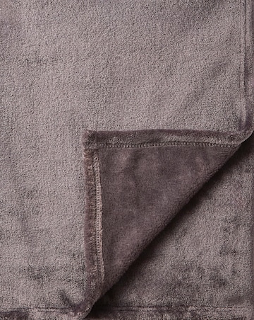 Plush Fleece Throw - Charcoal