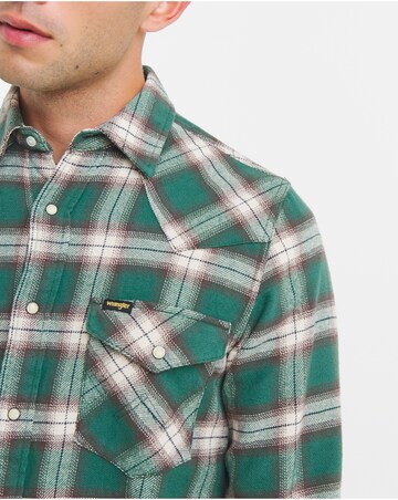 Wrangler Western Check Shirt - Green