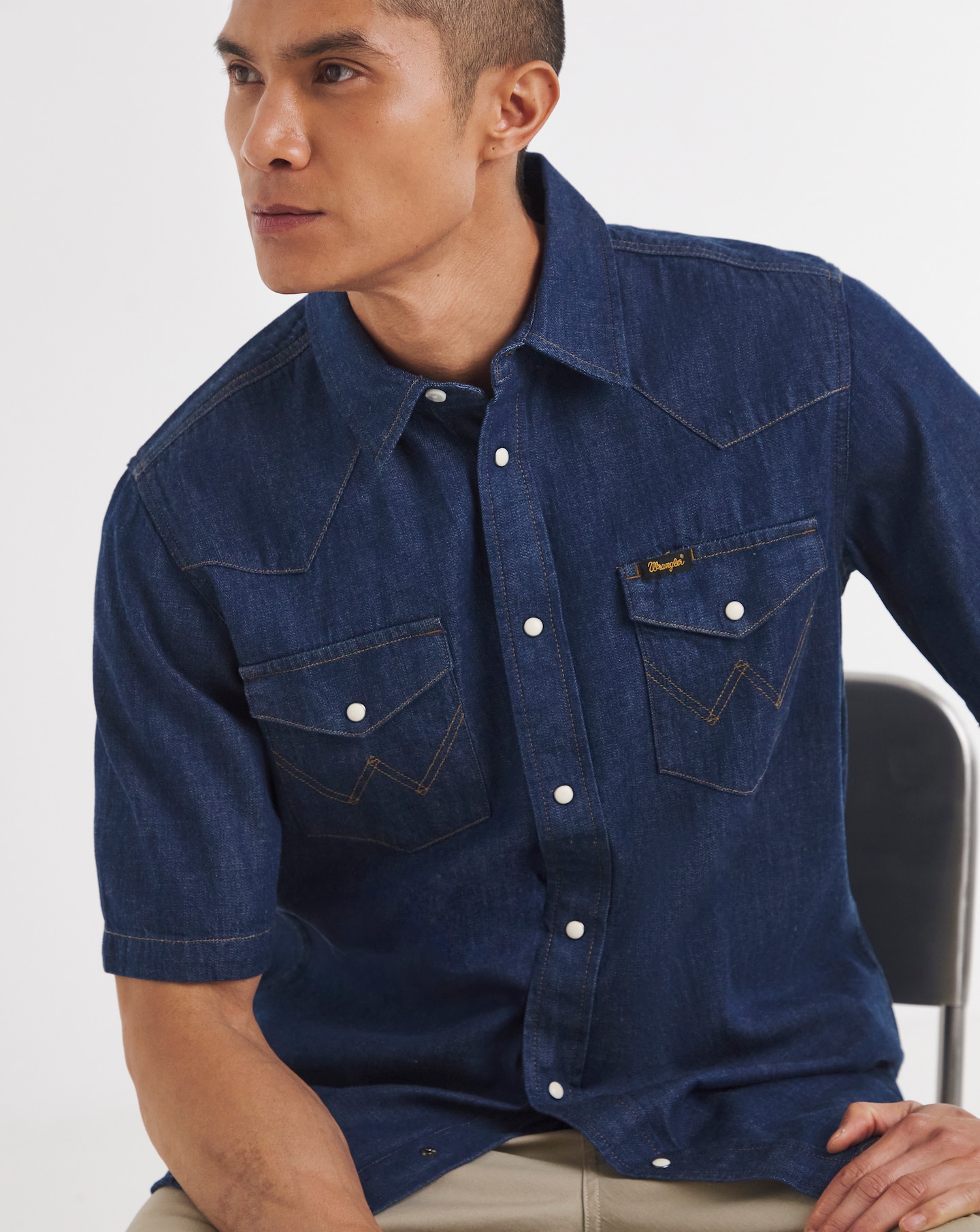 New In - Wrangler Short Sleeve Western Shirt