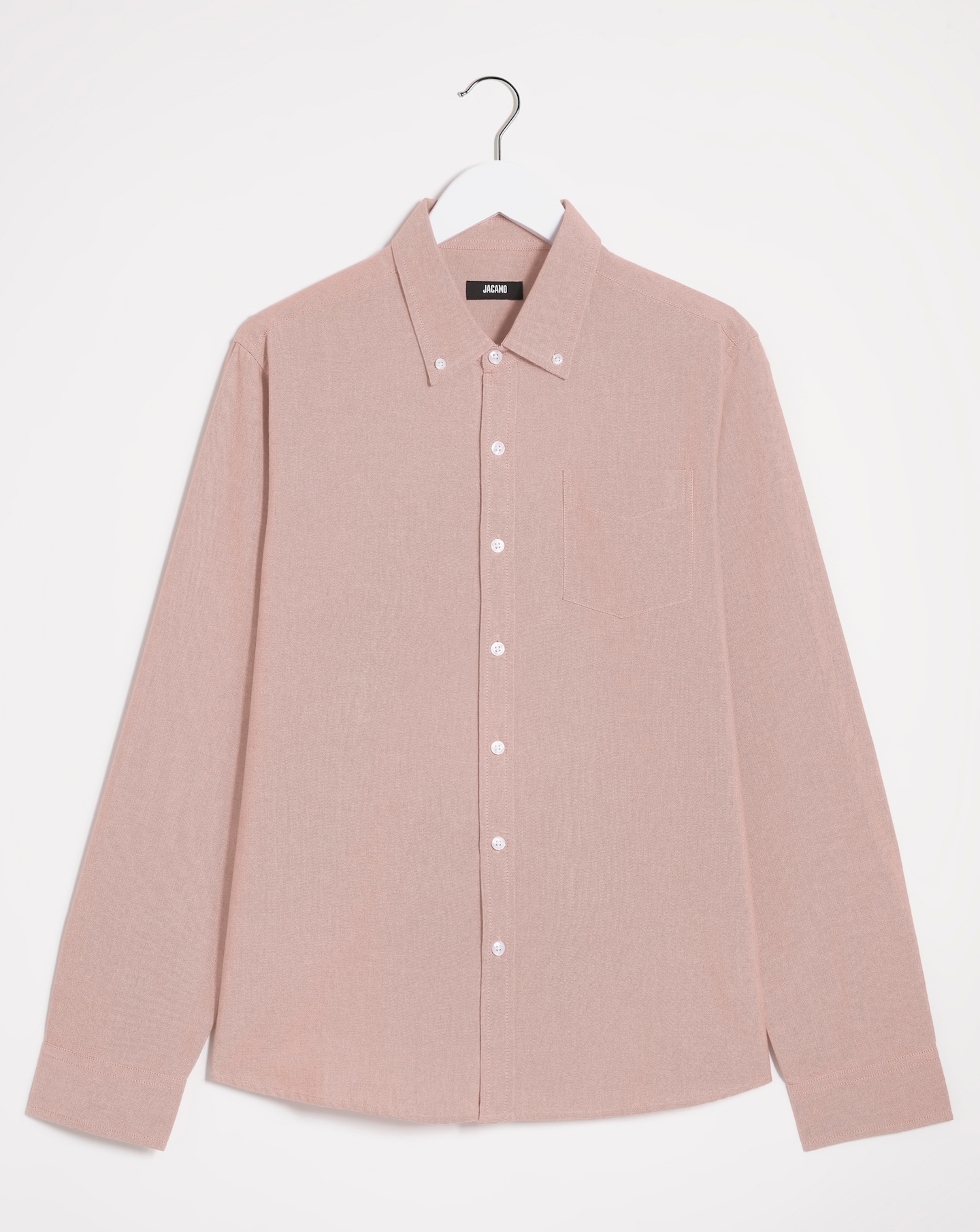 Long Sleeve Plain Oxford Shirt