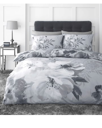 Catherine Lansfield Dramatic Floral Duvet Cover Set