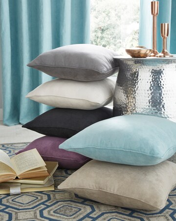 Faux Suede Blackout Eyelet Curtains