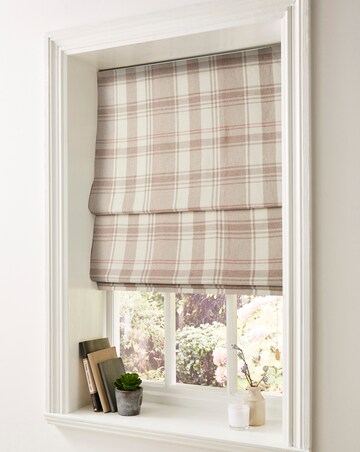 Highland Check Lined Roman Blinds