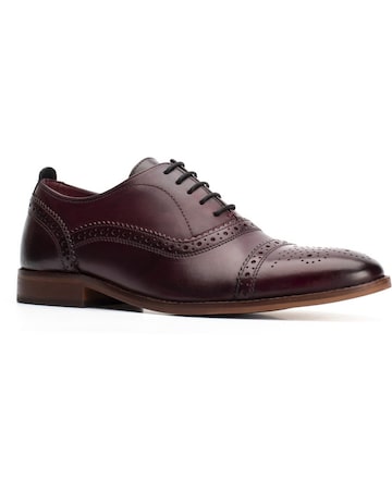 Base London Cast Washed Lace Up Brogue Shoe
