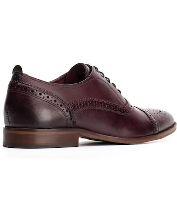 Base London Cast Washed Lace Up Brogue Shoe