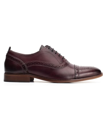 Base London Cast Washed Lace Up Brogue Shoe