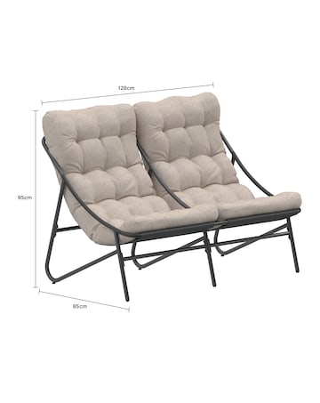 Charles Bentley Porto Relaxing 4 Seater Lounge Set