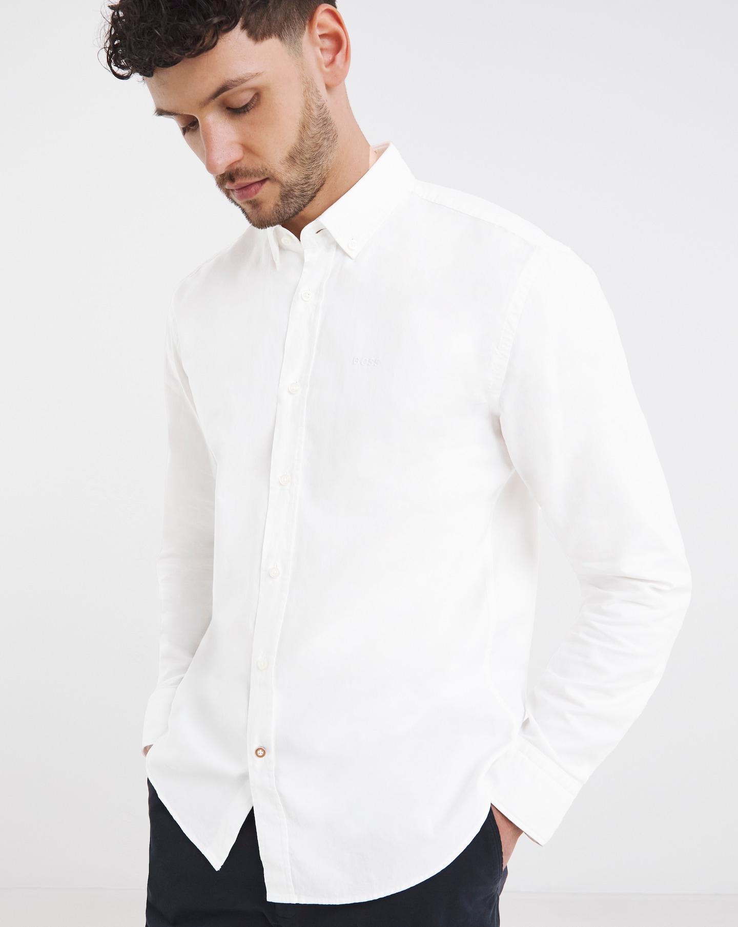 BOSS Long Sleeve Oxford Shirt