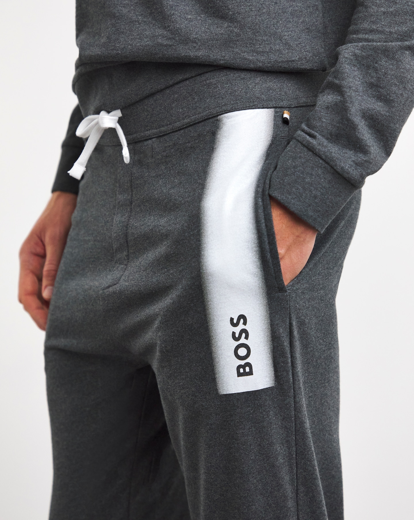 Hugo boss grey joggers store