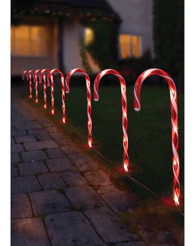 New In - Large CandyCane Stakes - Set of 8