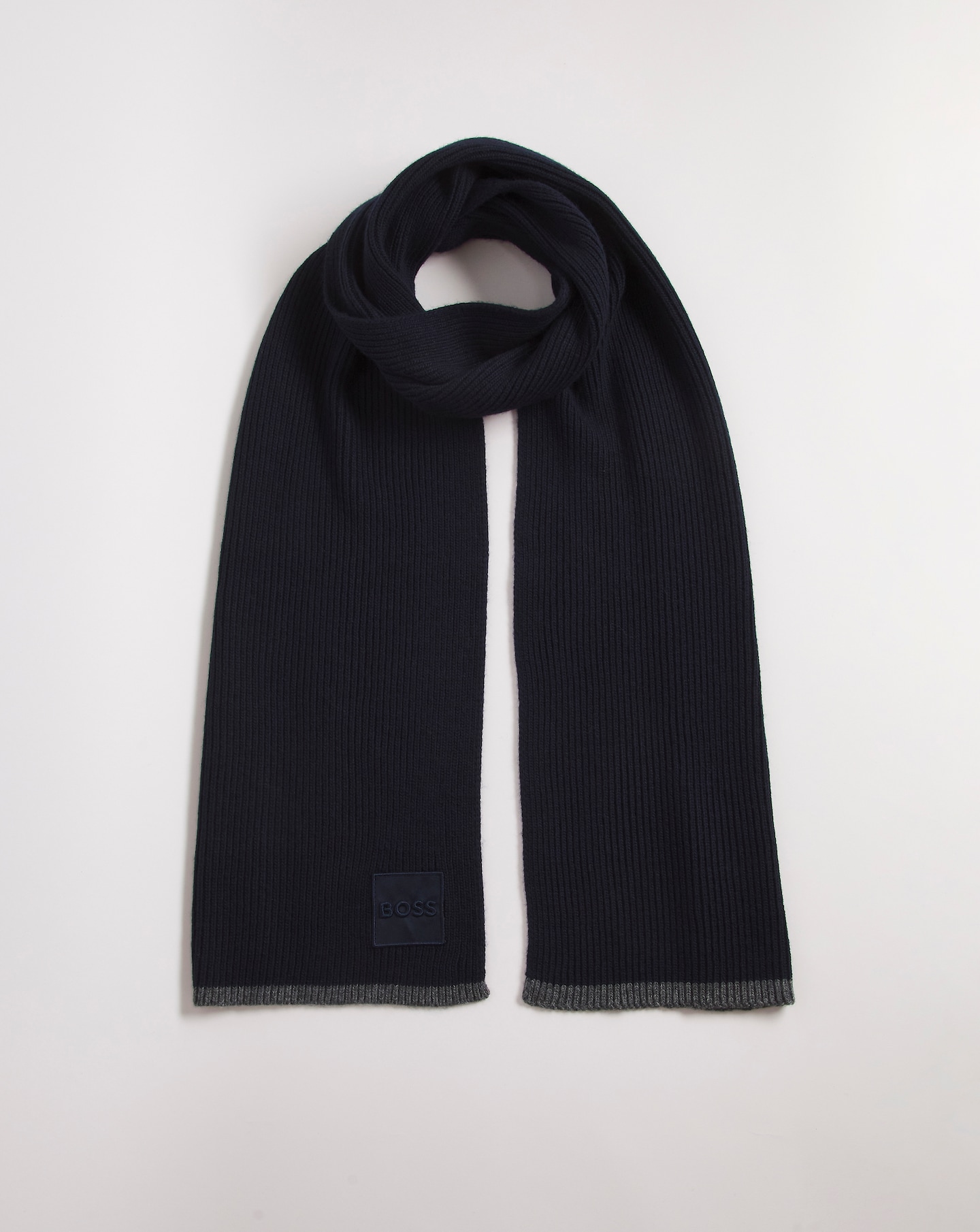 BOSS Navy Iconic Scarf