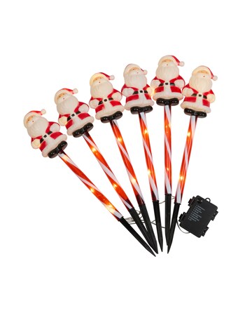 SantaDecor Stakes - Set of 6