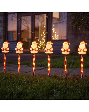 SantaDecor Stakes - Set of 6