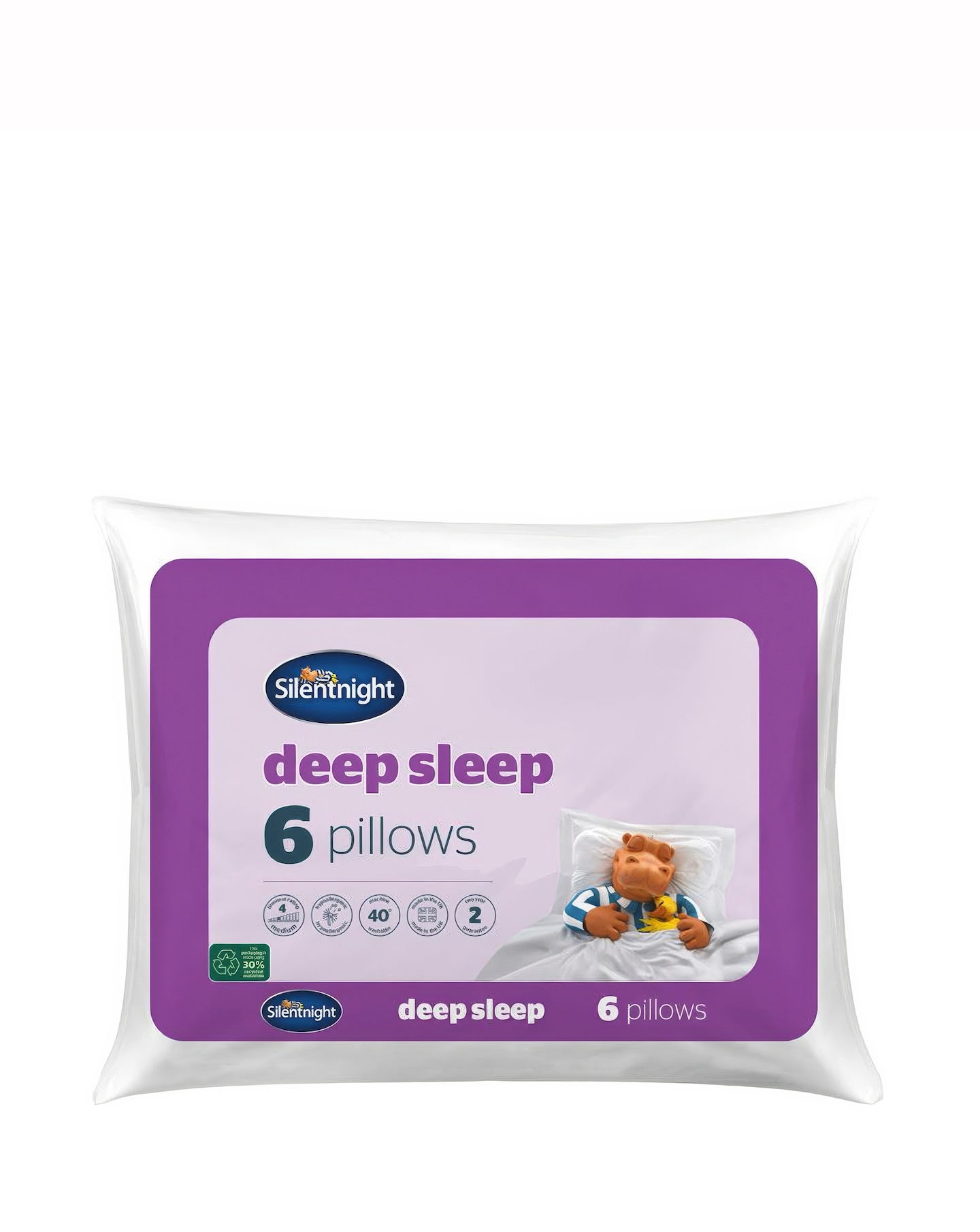 Silentnight Deep Sleep Pack of 6 Pillows