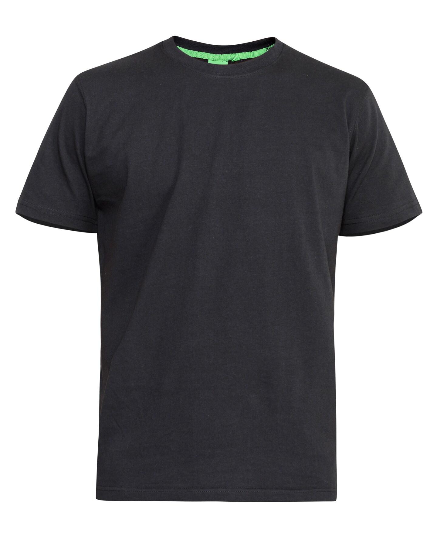 D555 Big & Tall Flyers Premium Weight Combed Cotton Crew Neck T-Shirt - Black