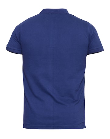 D555 Big & Tall Grant Fully Combed Pique Polo Shirt with Pocket - Navy
