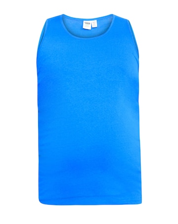 D555 Big & Tall Fabio Classic Fit Muscle Vest - Blue