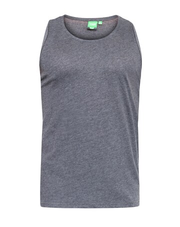 D555 Big & Tall Fabio Classic Fit Muscle Vest - Charcoal