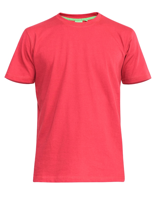 D555 Big & Tall Flyers Premium Weight Combed Cotton Crew Neck T-Shirt - Red