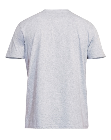 D555 Big & Tall Flyers Premium Weight Combed Cotton Crew Neck T-Shirt - Grey
