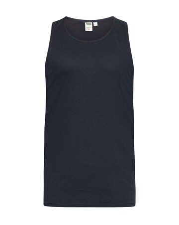 D555 Big & Tall Fabio Classic Fit Muscle Vest - Black