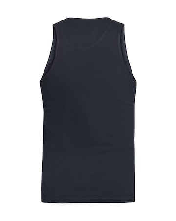 D555 Big & Tall Fabio Classic Fit Muscle Vest - Black
