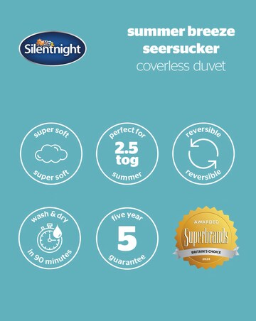 Silentnight Summer Breeze Reversible Coverless 2.5 Tog Duvet