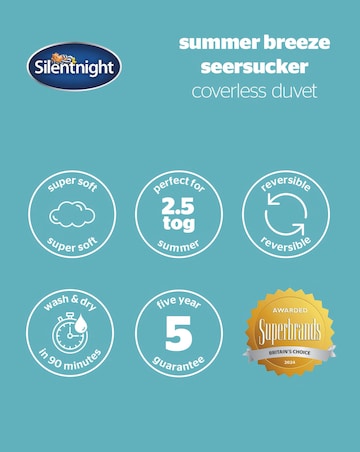 Silentnight Summer Breeze Reversible Coverless 2.5 Tog Duvet