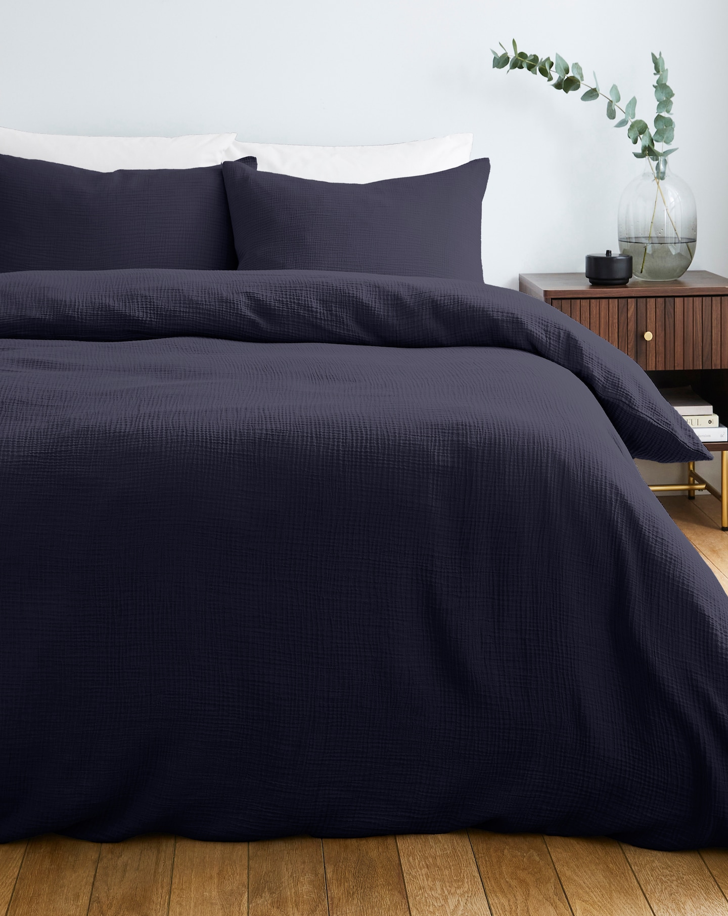 New In - Cotton Crinkle Muslin Duvet Set