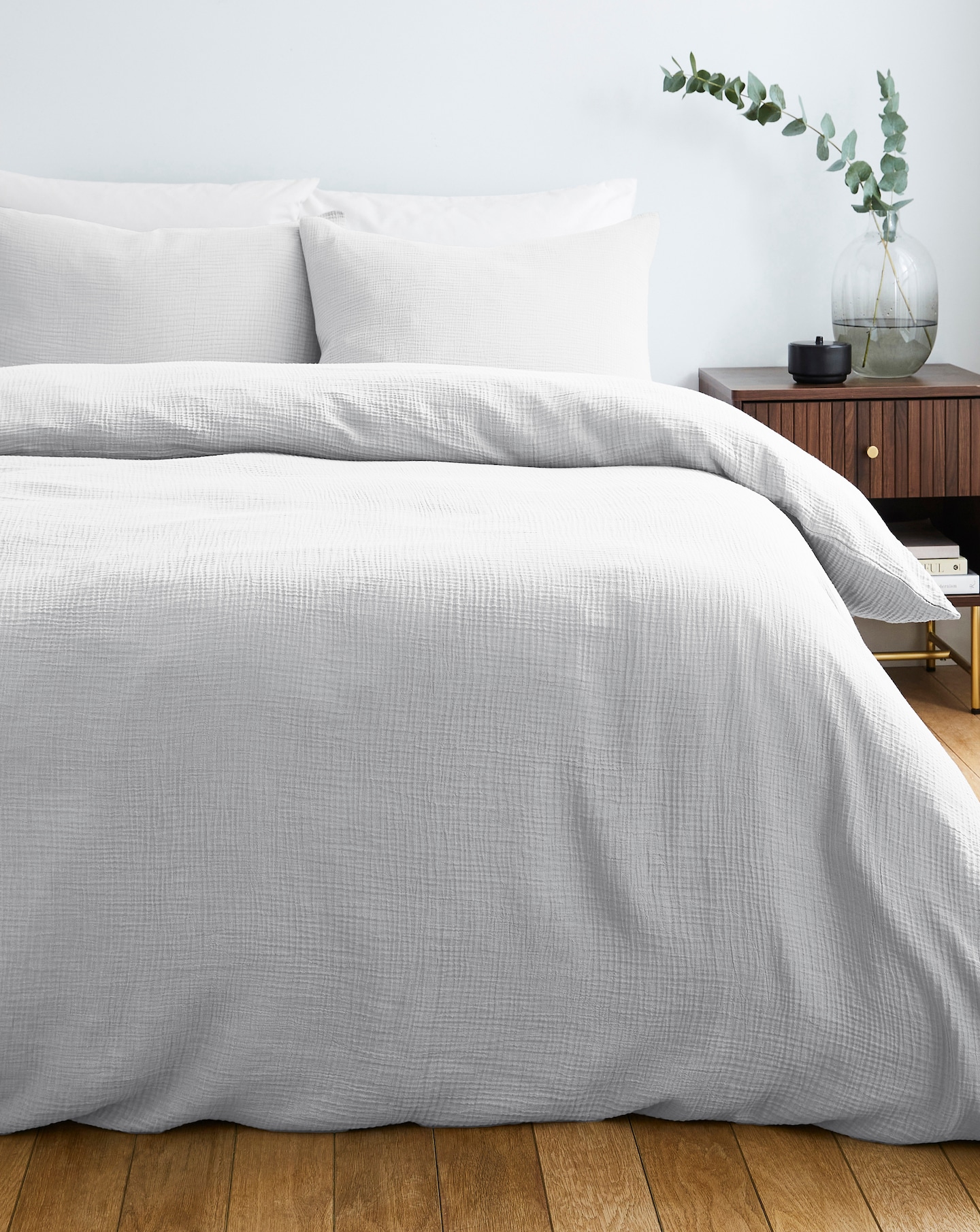 New In - Cotton Crinkle Muslin Duvet Set