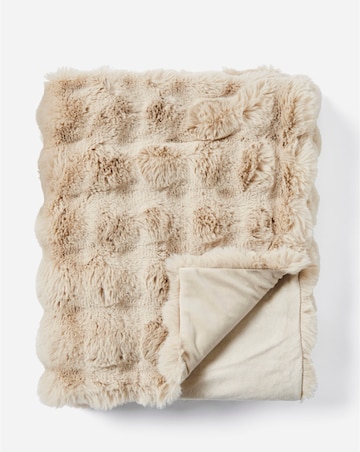 Bubble Faux Fur Throw