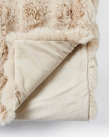 Bubble Faux Fur Throw