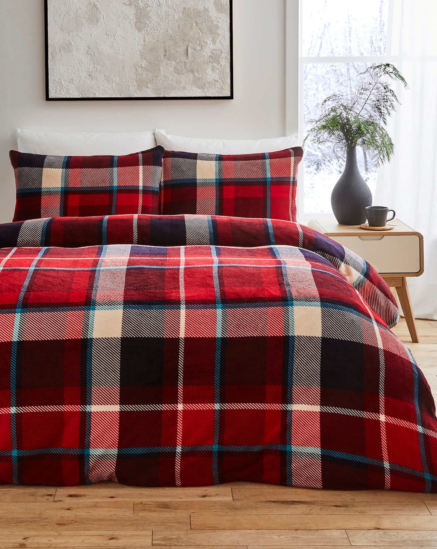 Christmas Fleece Duvet Cover Set
