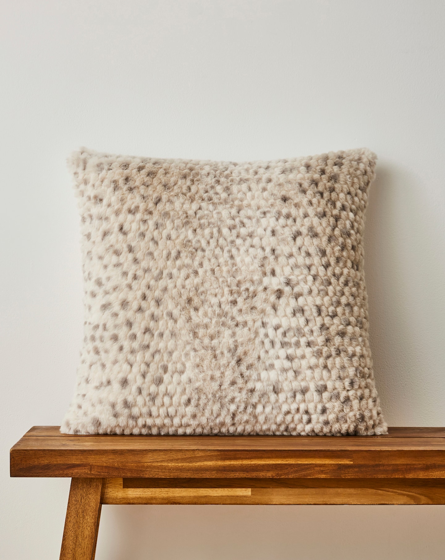 New In - Bobble Textured Faux Fur Cushion