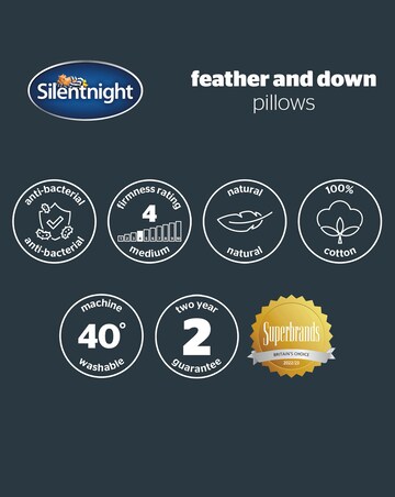 Silentnight 2 Pack Duck Feather & Down Anti-Allergy Pillows