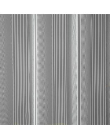 Catherine Lansfield Textured Stripe Shower Curtain