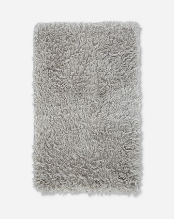 Catherine Lansfield Cuddly Silver Bath Mat