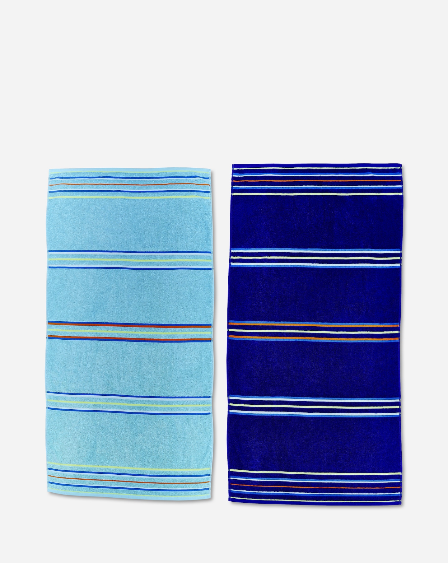 New In - Rainbow Beach Towel Pair Light/Dark Blue