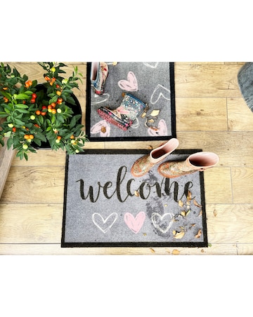 My Mat Welcome Hearts Doormat