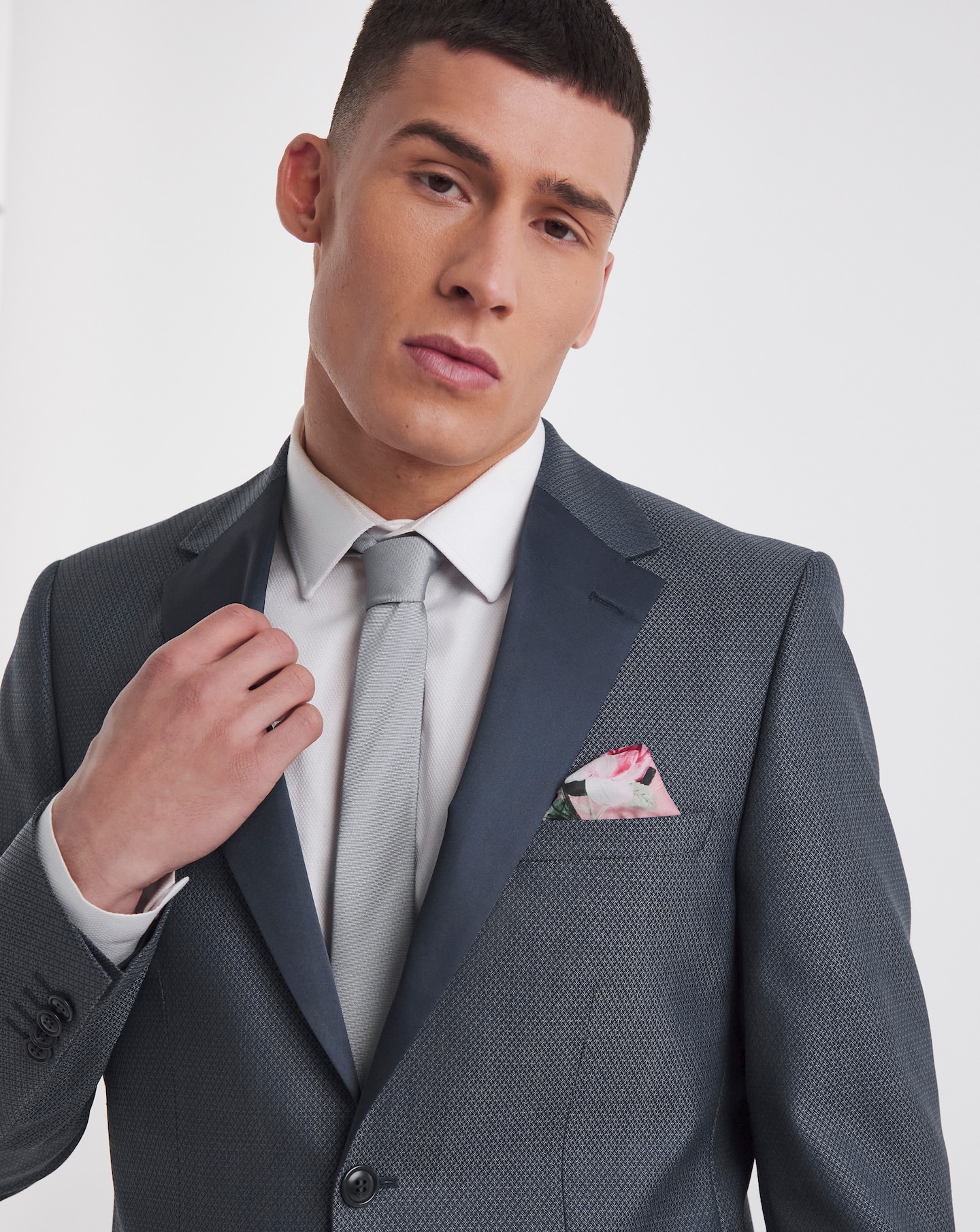 William Hunt Jacquard Satin Lapel Blazer Jacamo