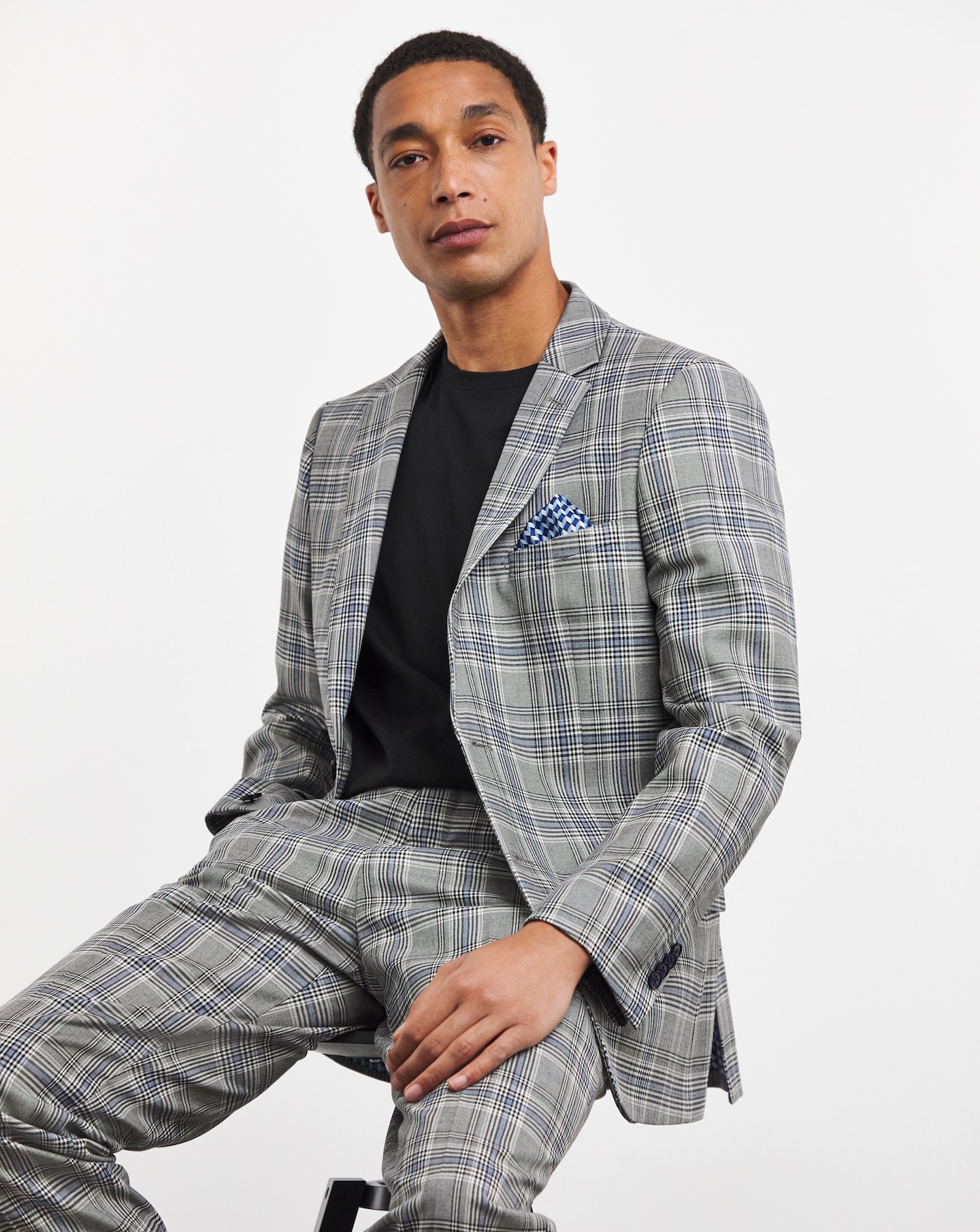 Check Regular Fit Suit Jacket