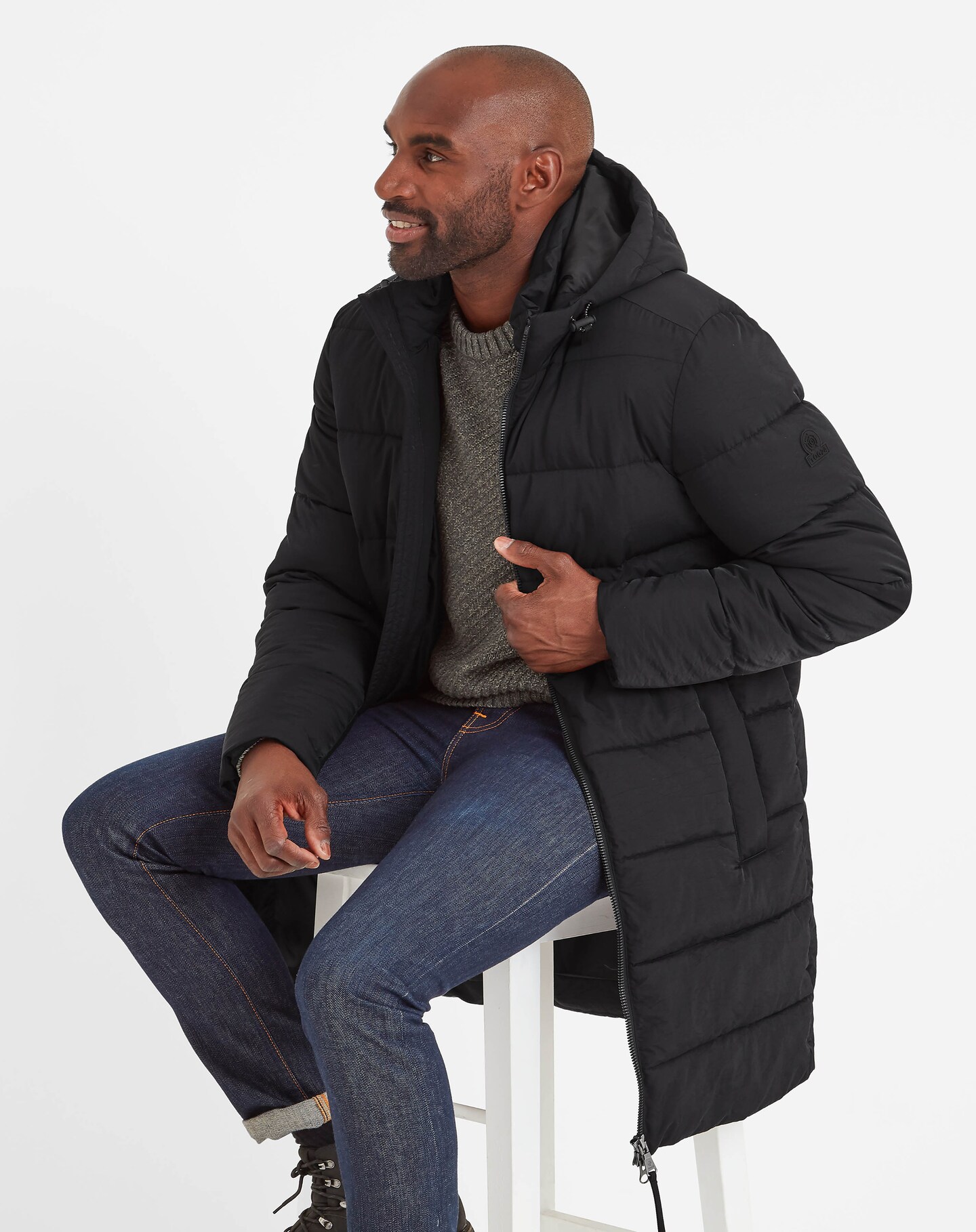 Padded parka mens sale